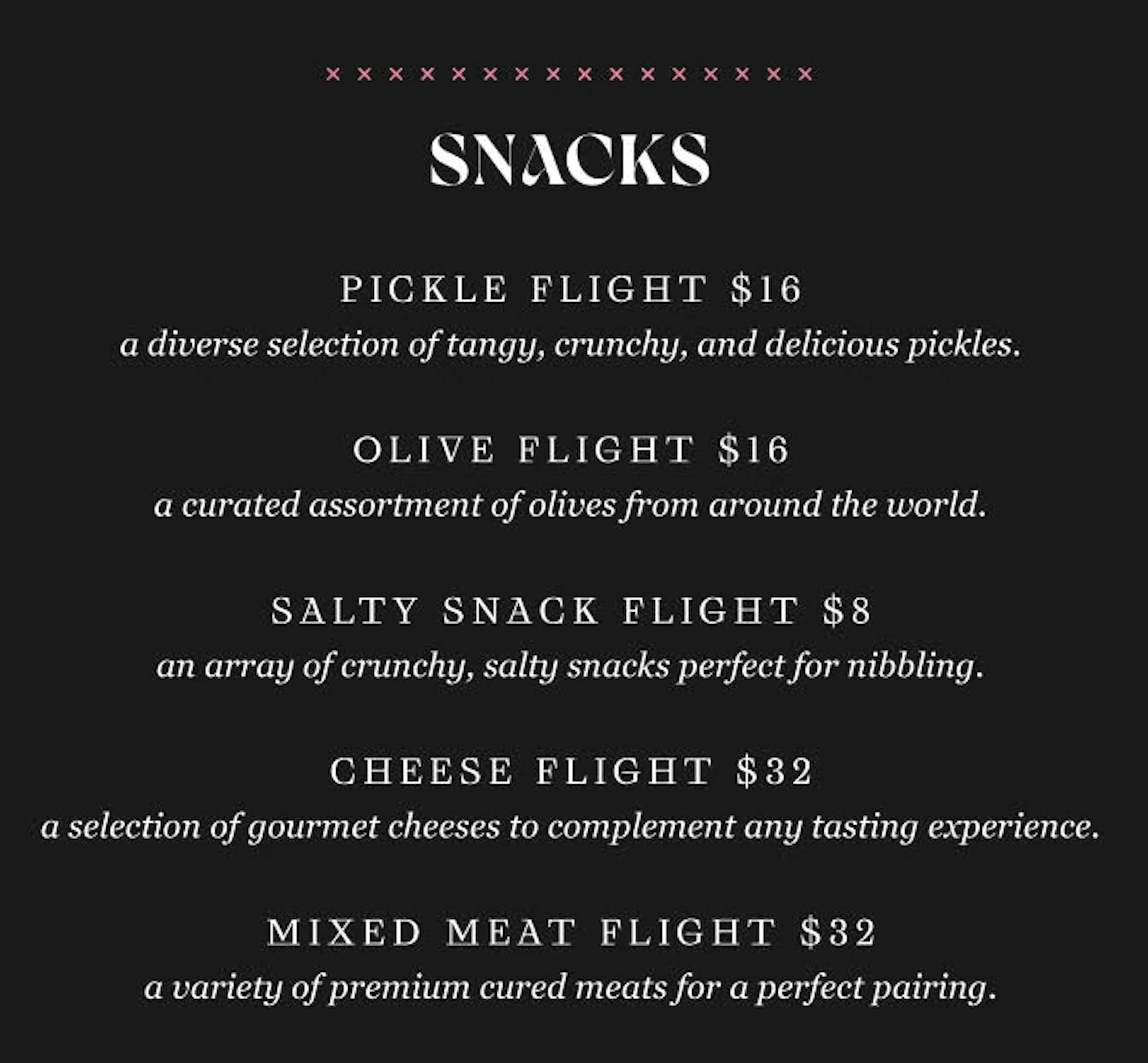 Baby's Cabaret | Main Menu | Snacks | Image